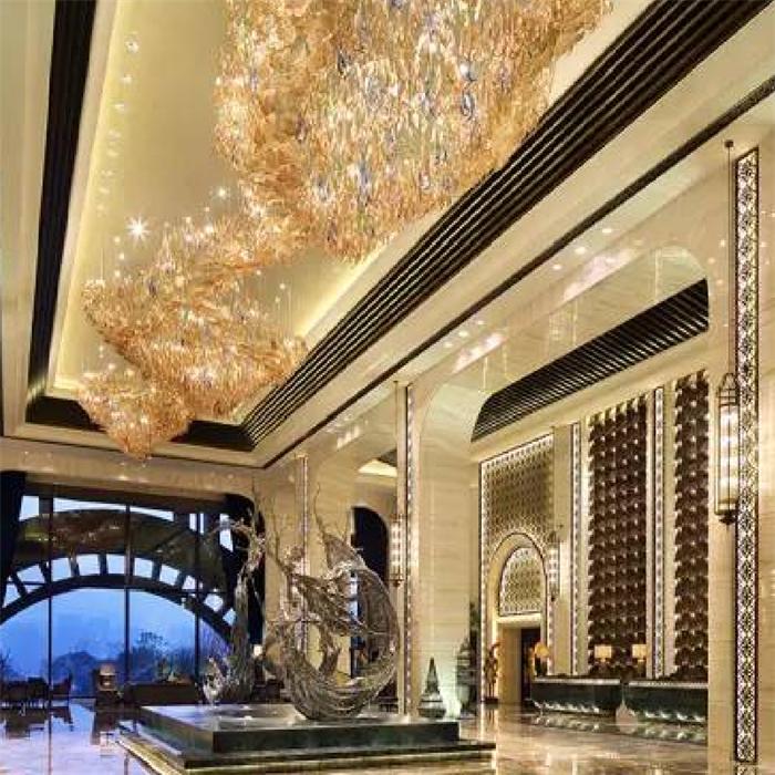 酒店燈飾訂做_大型水晶燈哪個(gè)廠家定做【孫氏照明】